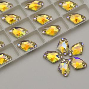 Galactic Lt Topaz Shimmer Sew On Crystal Stones K9 Crystal Rhinestones Glass For Clothes Bag Shoes