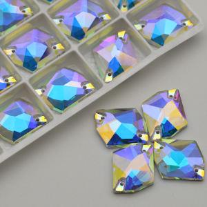 Cosmic Crystal AB Sew On Glass Rhinestones Flat Back Stones For Jewelry Accessories Garments