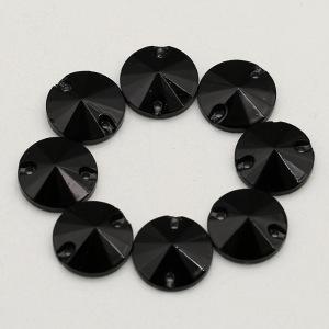 Rivoli Flat Back With Hole Rhinestone Sew On Crystal Wholesale Crystal Beads For Garment