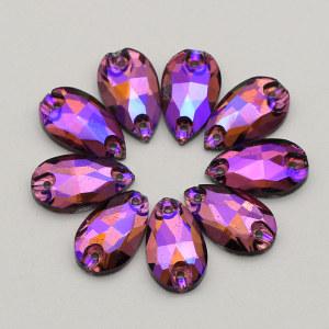 Teardrop AB Rhinestones Strass Glass Crystal Sew On Loose Rhinestones For Sale