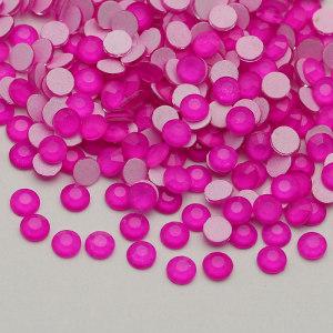 Neon Barbie Pink Flatback Crystal Stones Non Hotfix Glass Nail Rhinestone For Diy Craft